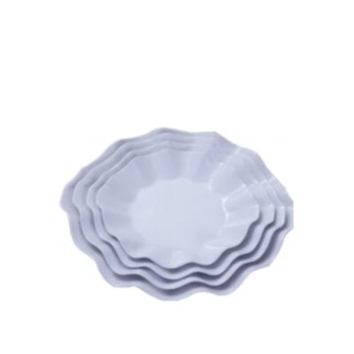 Dĩa Hoa DH06 Fataco Melamine Trắng 5 Cỡ