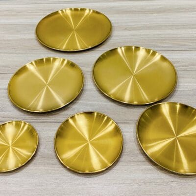 Dĩa Inox Vàng Hàn Quốc