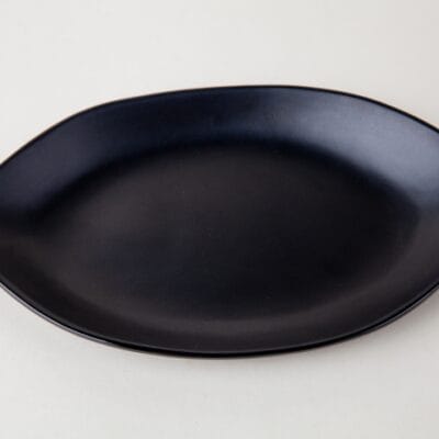 Dĩa Lá Màu Đen Nhám Fataco Melamine