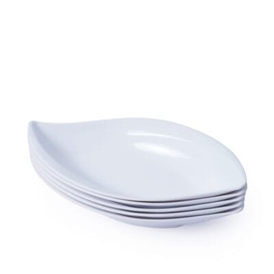 Dĩa Lá DL00 Fataco Melamine Trắng 6 Cỡ Đến 43.5cm