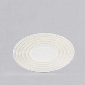Dĩa Oval Ảo Porceline Superware melamine trắng sứ 20.3 x 13 x 1.7 cm