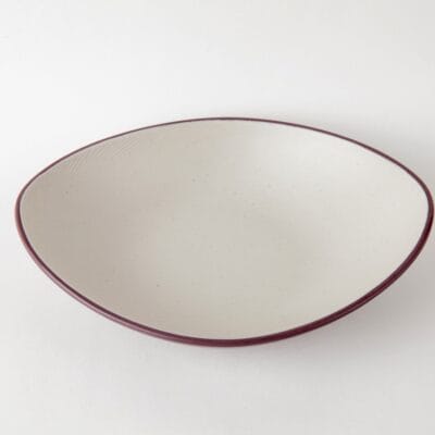 Dĩa Oval Bầu DOV187N Nhám Hai Lớp Fataco Melamine
