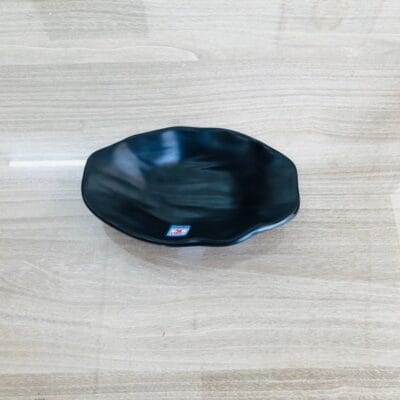 Dĩa Oval Có Chân DOV106N Màu Đen Nhám Fataco Melamine