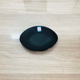 Dĩa Oval DOV66N màu đen nhám Fataco melamine 18.7 x 14 x 1.9cm