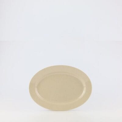 Dĩa Oval Hột Xoài Nhựa Melamine Nâu Đá Superware PV012 - Dĩa Nhựa Melamine Nhà Hàng