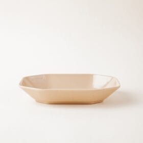 Dĩa Oval Sâu Fataco melamine màu kem 16.8 x 12.2 x 2.6 cm