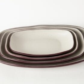 Dĩa Oval Sâu Fataco melamine nhám hai lớp 17.5 x 10.3 x 2.4 cm