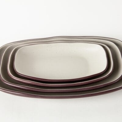 Dĩa Oval Sâu Nhám Hai Lớp Fataco Melamine