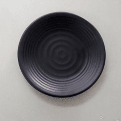 Dĩa Tròn Có Vân PV094 Đen Nhám Superware Melamine 6 Cỡ