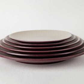 Dĩa Tròn DT32 Fataco melamine nhám hai lớp Ø 14.8 x 1.7 cm