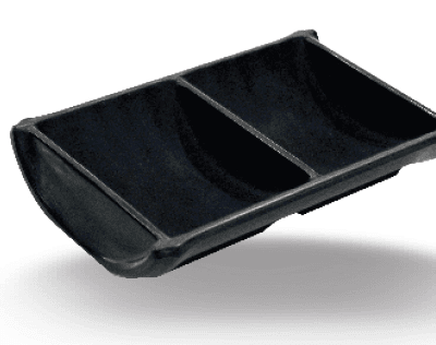 Dĩa Chấm 2 Ngăn DV071-5 Đen Nhám Superware Melamine