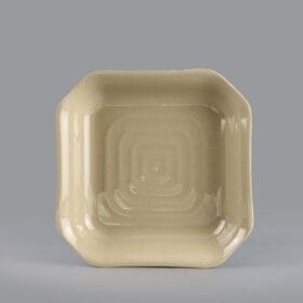 Dĩa Vuông Sâu Có Vân Nhựa Melamine Nâu Đá Superware EX085-8.5 - Dĩa Phíp Sâu Lòng - Ảnh chính