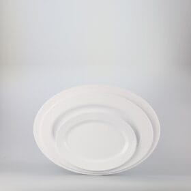 Dĩa Oval Superware melamine trắng sứ 20.2 x 14.8 x 2 cm
