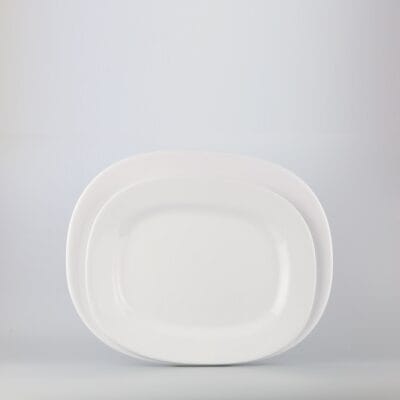 Dĩa Xoài Vuông Superware Melamine Trắng Sứ 3 Cỡ