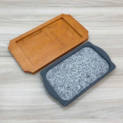 Đĩa đá nướng giữ nhiệt 30cm phục vụ bít tết tại bàn