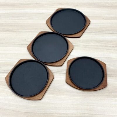 Vỉ gang nướng bò tròn 28cm bếp nướng nhà hàng