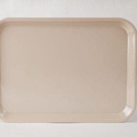 Khay Bánh KHV1 Fataco melamine màu kem Ø 42.5 x 31.5 x 2.0 cm