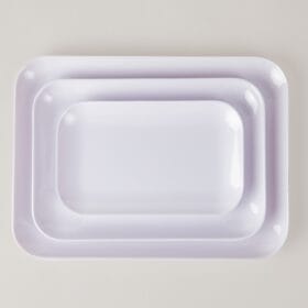 Khay Chữ Nhật Ảo KHV8 Fataco melamine trắng 17.0 x 10.6 x 1.4 cm