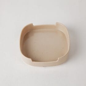 Khay Sushi 00 Fataco melamine màu kem 11.1 x 11.1 x 2.9 cm