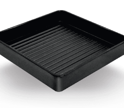 Khay Vuông TV082-7.25 Đen Nhám Superware Melamine