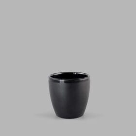 Ly Bầu Nhám C142 Superware melamine đen nhám 7.5 x 7.5 x 7.2 cm