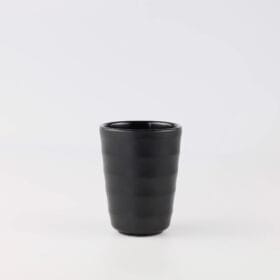Ly Xoăn Cao CV207 Superware melamine đen nhám 7.5 x 7.5 x 8 cm
