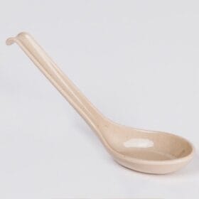 Muỗng No17 Fataco melamine màu kem 16.5 x 4.4 cm