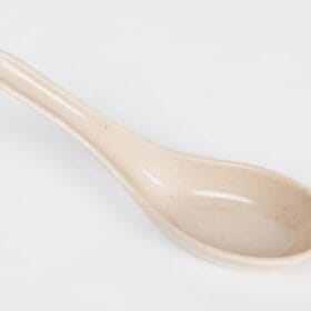 Muỗng No14 Fataco melamine màu kem 14 x 4.3 cm