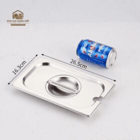 Nắp khay inox GN 1/6 đựng topping dùng cho khay đựng thức ăn nhỏ, topping riêng