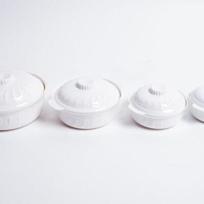 Thố Cơm TH04 Fataco Melamine Trắng 4 Cỡ