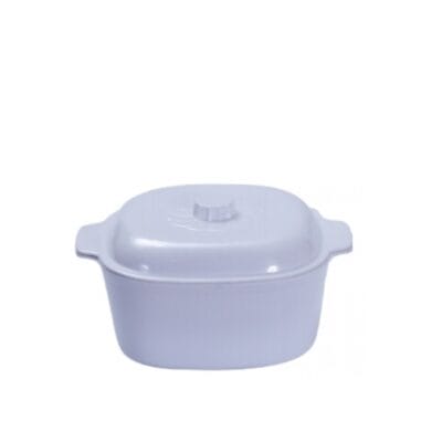 Thố Cơm Vuông NV05 Fataco Melamine Trắng 4 Cỡ