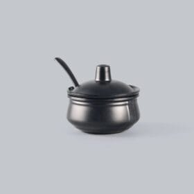 Thố Gia Vị Có Nắp BL440-3.5 Superware melamine đen nhám 9.2 x 9.2 x 8.1 cm