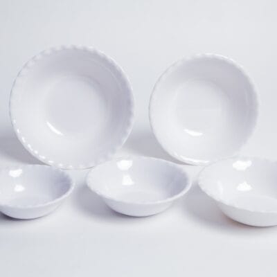 Tô Bèo TB06 Fataco Melamine Trắng 5 Cỡ