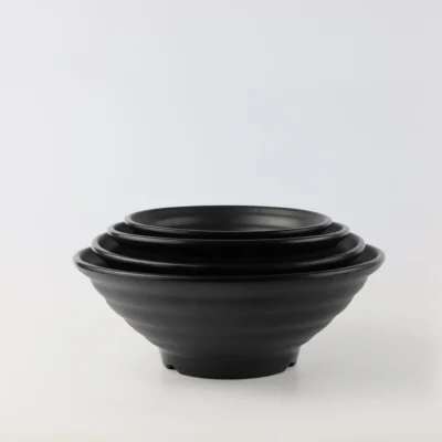 Tô Nhám Mờ BV322 Đen Nhám Superware Melamine 4 Cỡ
