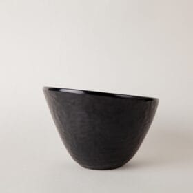 Tô Salad 36N màu đen nhám Fataco melamine Ø 14.1 x 10.3 cm