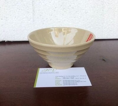 Chén Xoắn Nhựa Melamine Nâu Đá Superware BV020-5 - Chén Phíp Xoắn Độc Đáo