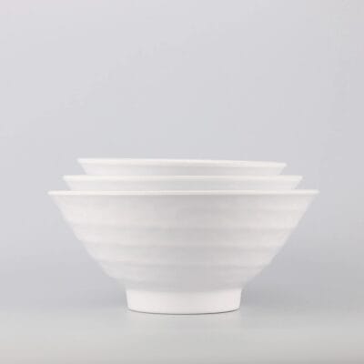 Tô Soup Nhật Superware Melamine Trắng Sứ 3 Cỡ