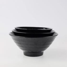 Tô Soup Nhật Superware melamine đen bóng 16.4 x 16.4 x 7.3 cm
