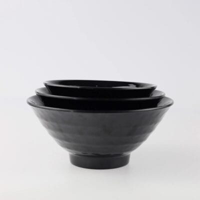 Tô Soup Nhật Màu Đen Superware Melamine 3 Cỡ