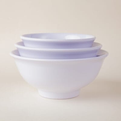 Tô Tròn Cao Viền D43 Fataco Melamine Trắng Ø15cm