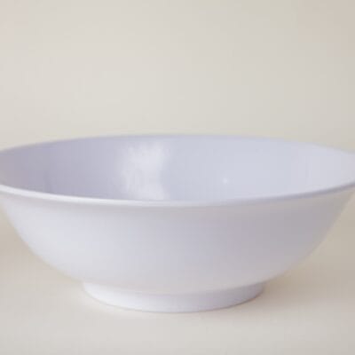 Tô Tròn Đại TO822 Fataco Melamine Trắng Ø24.5cm