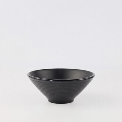Tô Tròn Có Vân BV233 Đen Nhám Superware Melamine 4 Cỡ