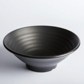 Tô Xoắn màu đen nhám Fataco melamine Ø 14.1 x 6.5 cm
